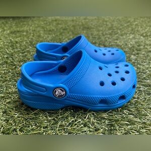 Blue CROCS, toddler size 9